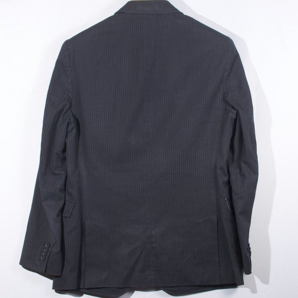 Banana Republic Men's Jacket 40R Navy Pinstripe  Cotton - Picture 3 of 6